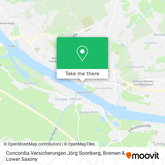 Concordia Versicherungen Jörg Sonnberg map