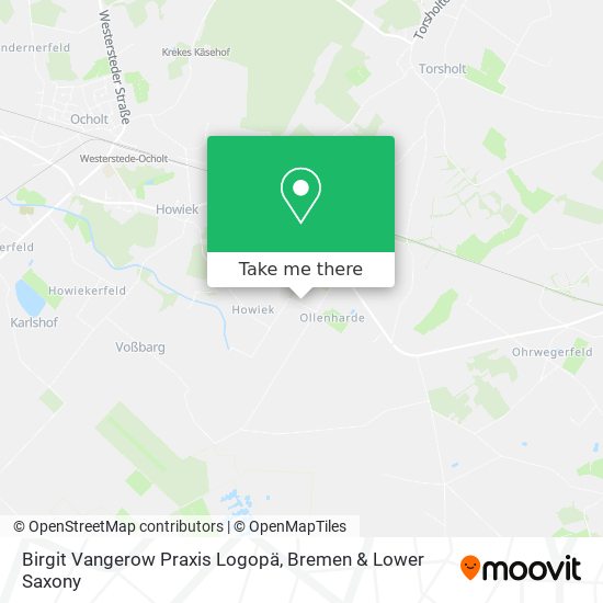 Birgit Vangerow Praxis Logopä map