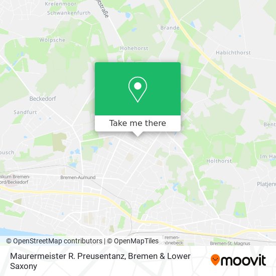 Maurermeister R. Preusentanz map