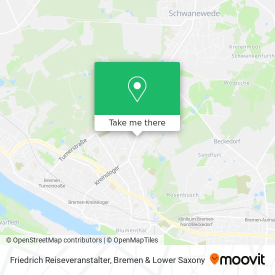 Friedrich Reiseveranstalter map