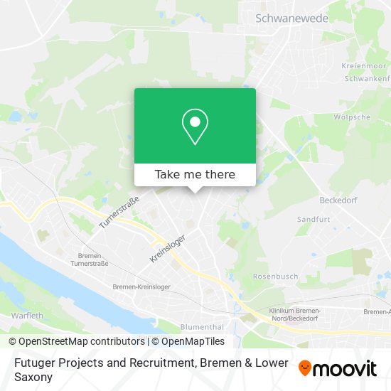 Futuger Projects and Recruitment map