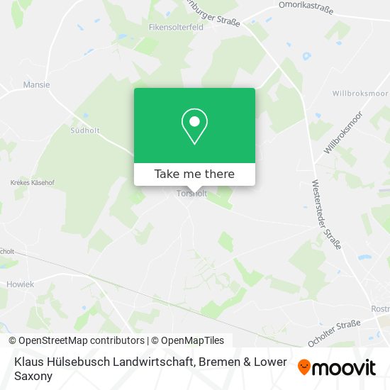 Klaus Hülsebusch Landwirtschaft map