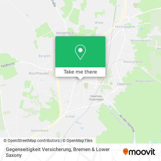 Gegenseitigkeit Versicherung map