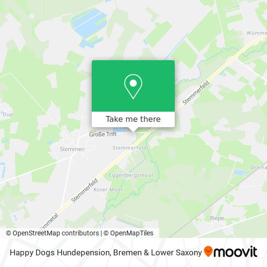 Happy Dogs Hundepension map