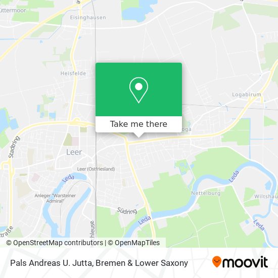 Pals Andreas U. Jutta map
