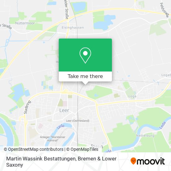 Martin Wassink Bestattungen map