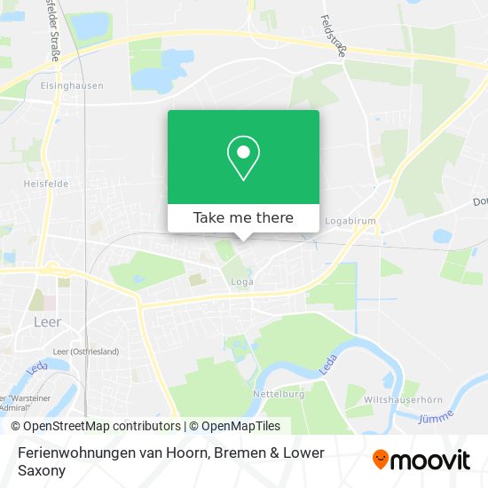 Ferienwohnungen van Hoorn map