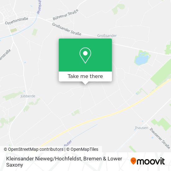 Kleinsander Nieweg/Hochfeldst map