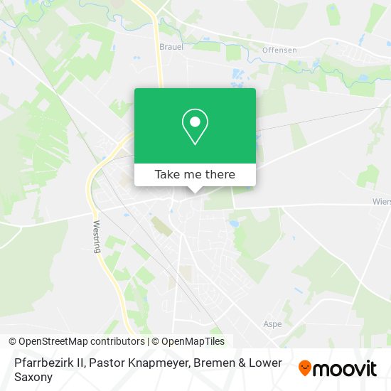 Pfarrbezirk II, Pastor Knapmeyer map