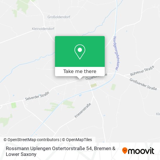 Карта Rossmann Uplengen Ostertorstraße 54