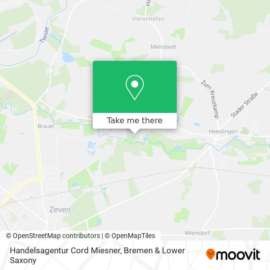 Handelsagentur Cord Miesner map