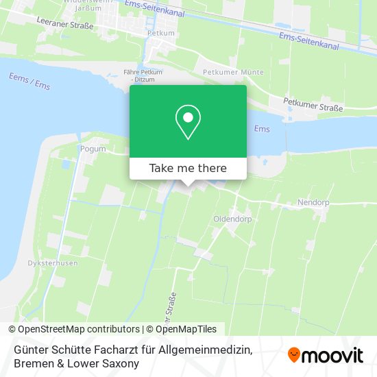 Günter Schütte Facharzt für Allgemeinmedizin map