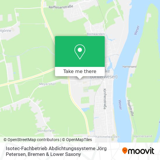 Isotec-Fachbetrieb Abdichtungssysteme Jörg Petersen map