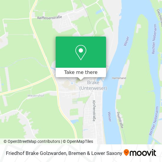 Friedhof Brake Golzwarden map