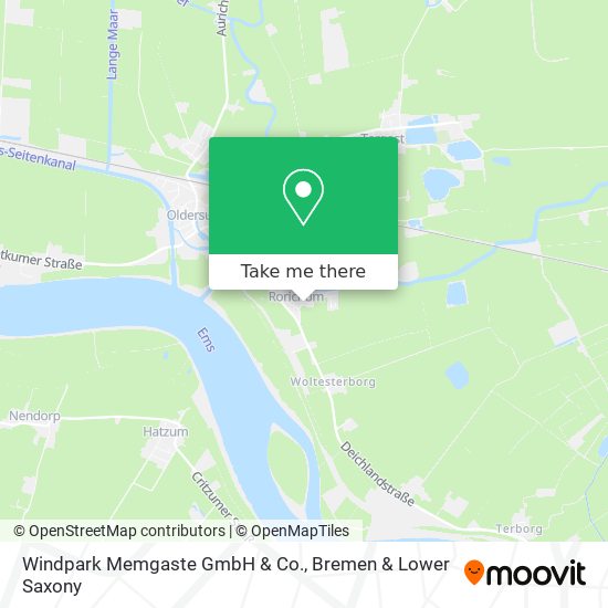 Windpark Memgaste GmbH & Co. map