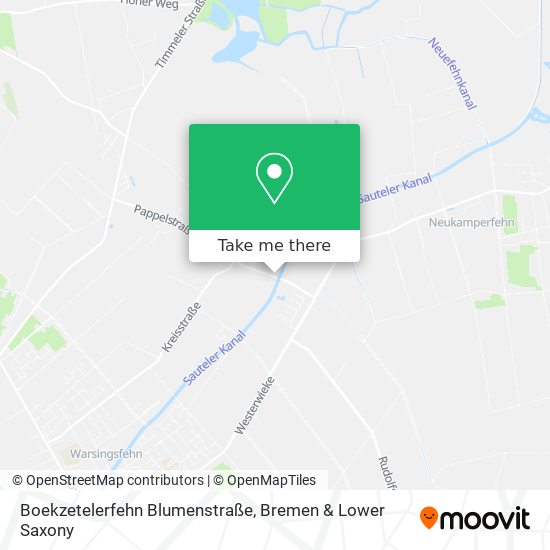 Boekzetelerfehn Blumenstraße map