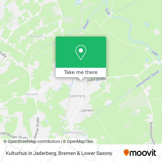 Kulturhus in Jaderberg map