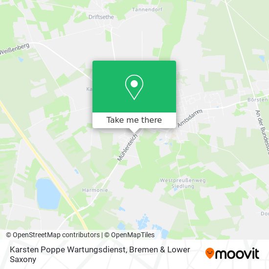 Karsten Poppe Wartungsdienst map