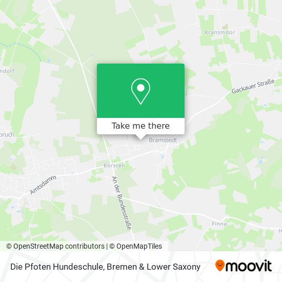 Die Pfoten Hundeschule map