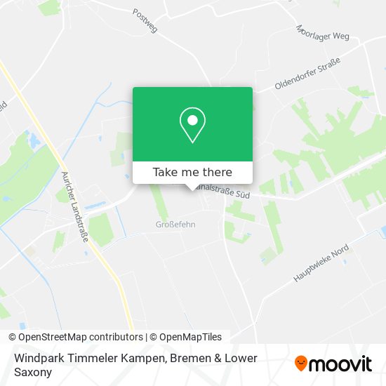 Windpark Timmeler Kampen map
