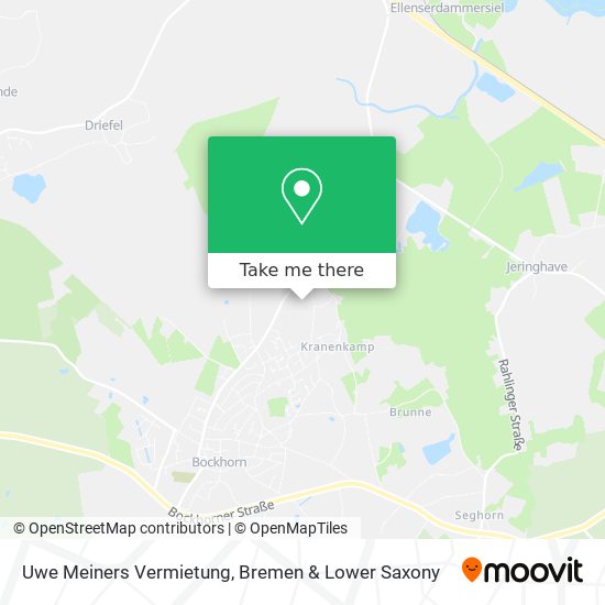 Uwe Meiners Vermietung map
