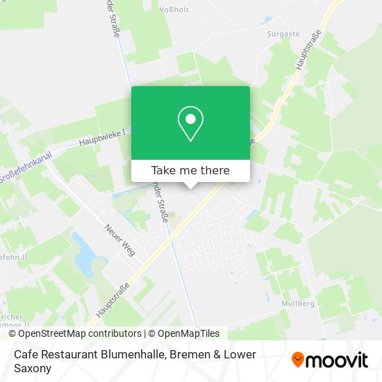 Cafe Restaurant Blumenhalle map
