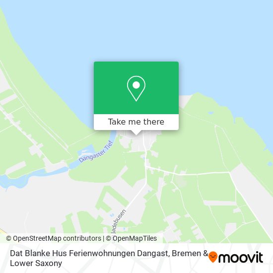 Dat Blanke Hus Ferienwohnungen Dangast map