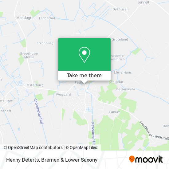 Henny Deterts map