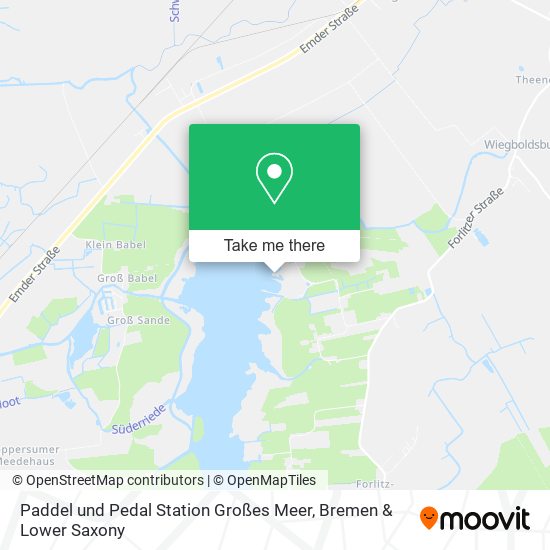 Paddel und Pedal Station Großes Meer map