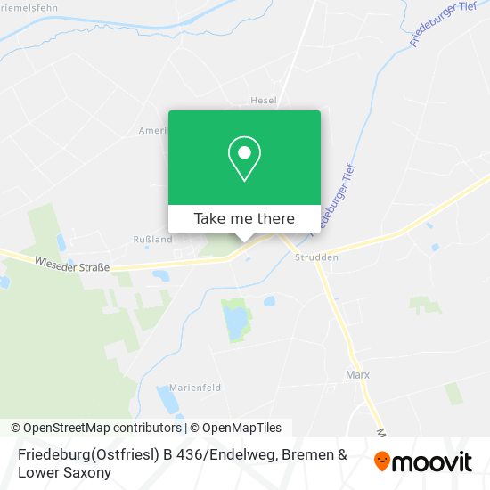 Friedeburg(Ostfriesl) B 436 / Endelweg map