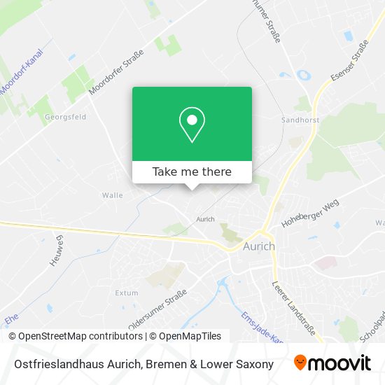 Ostfrieslandhaus Aurich map