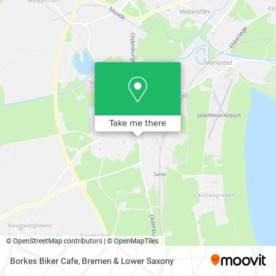 Borkes Biker Cafe map