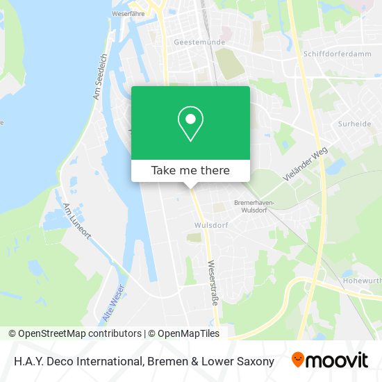 H.A.Y. Deco International map