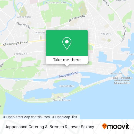 Jappensand Catering & map