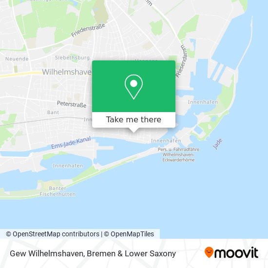 Gew Wilhelmshaven map