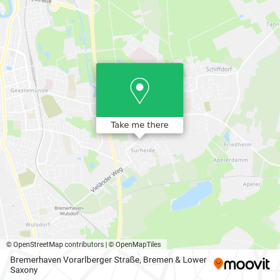 Bremerhaven Vorarlberger Straße map