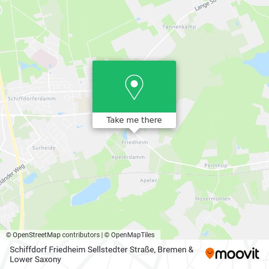 Schiffdorf Friedheim Sellstedter Straße map