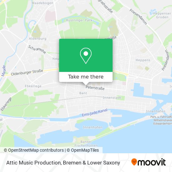 Attic Music Production map