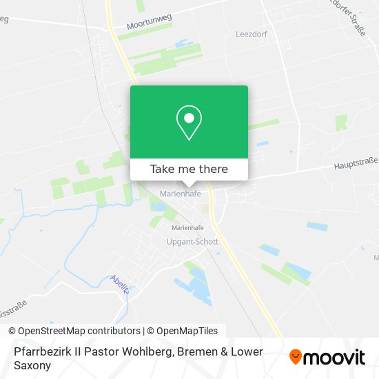 Pfarrbezirk II Pastor Wohlberg map