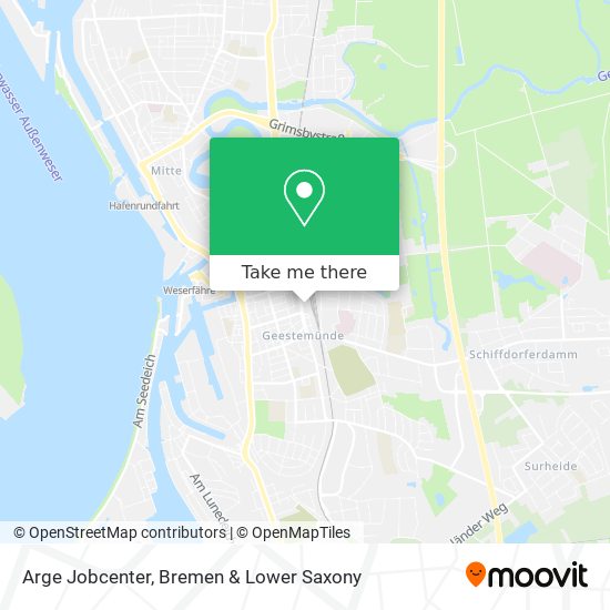Arge Jobcenter map