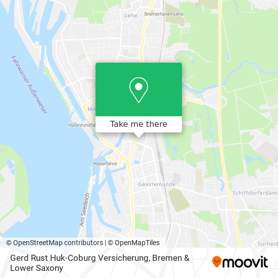 Gerd Rust Huk-Coburg Versicherung map