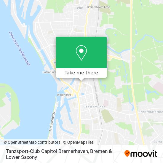 Tanzsport-Club Capitol Bremerhaven map