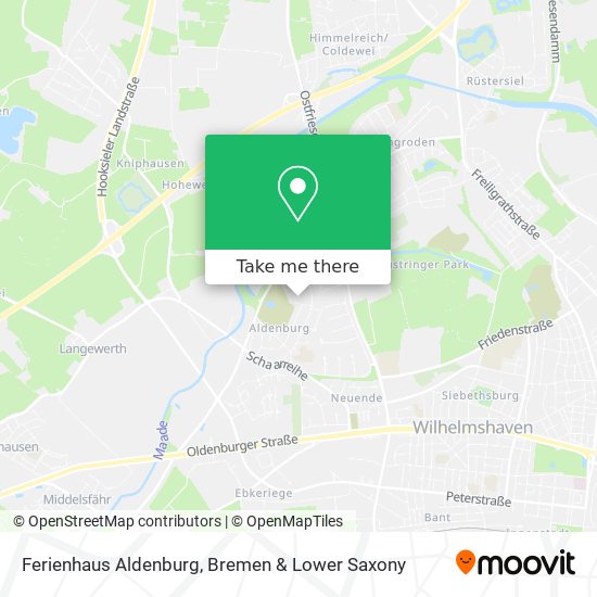 Ferienhaus Aldenburg map