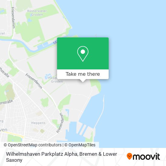 Wilhelmshaven Parkplatz Alpha map