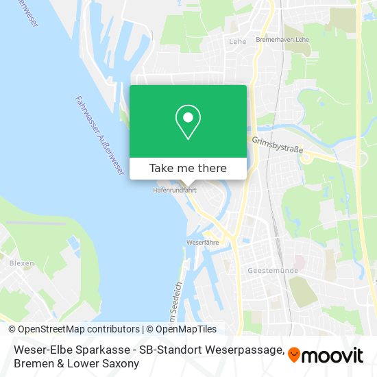 Weser-Elbe Sparkasse - SB-Standort Weserpassage map