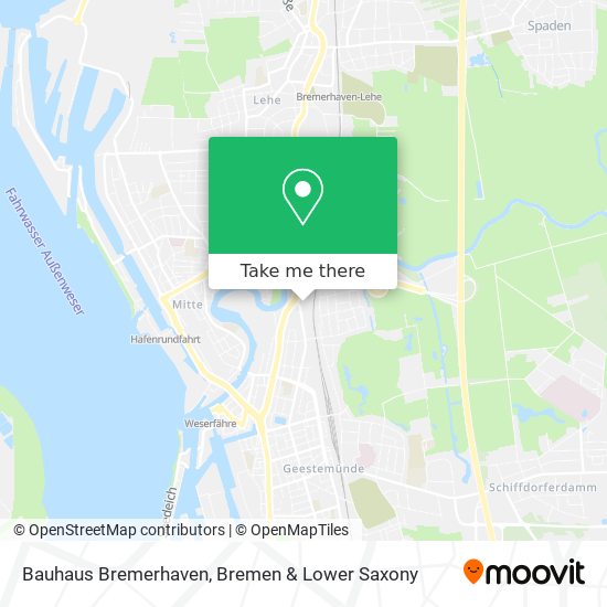 Bauhaus Bremerhaven map