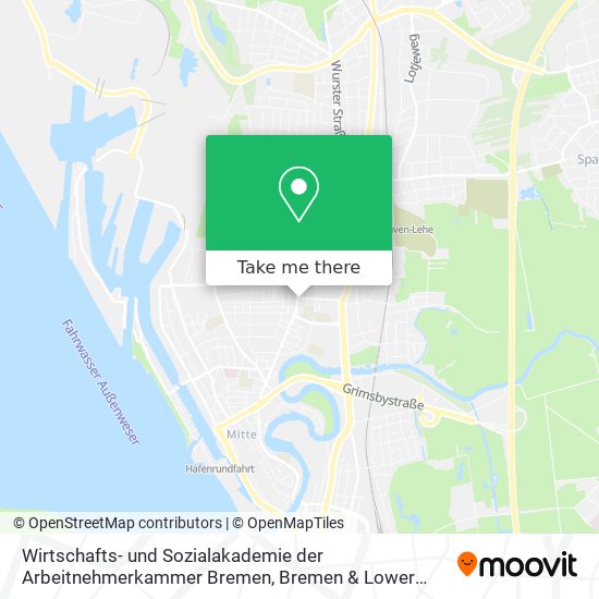 Wirtschafts- und Sozialakademie der Arbeitnehmerkammer Bremen map