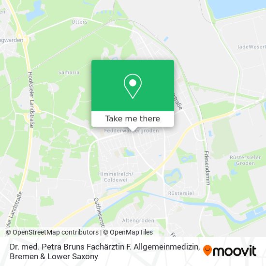 Dr. med. Petra Bruns Fachärztin F. Allgemeinmedizin map