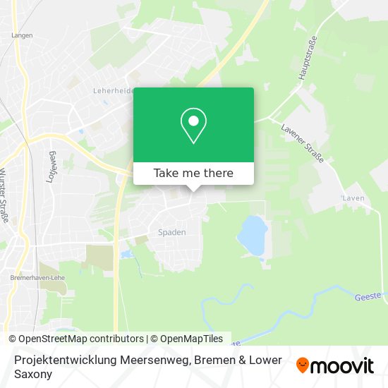 Projektentwicklung Meersenweg map