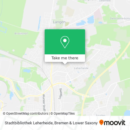 Stadtbibliothek Leherheide map